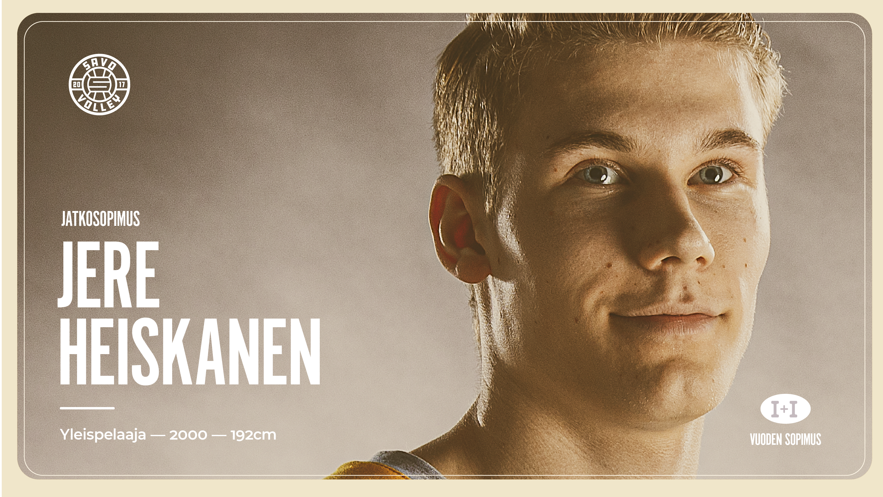 Yleispelaaja Jere Heiskanen jatkaa Savo Volleyssä