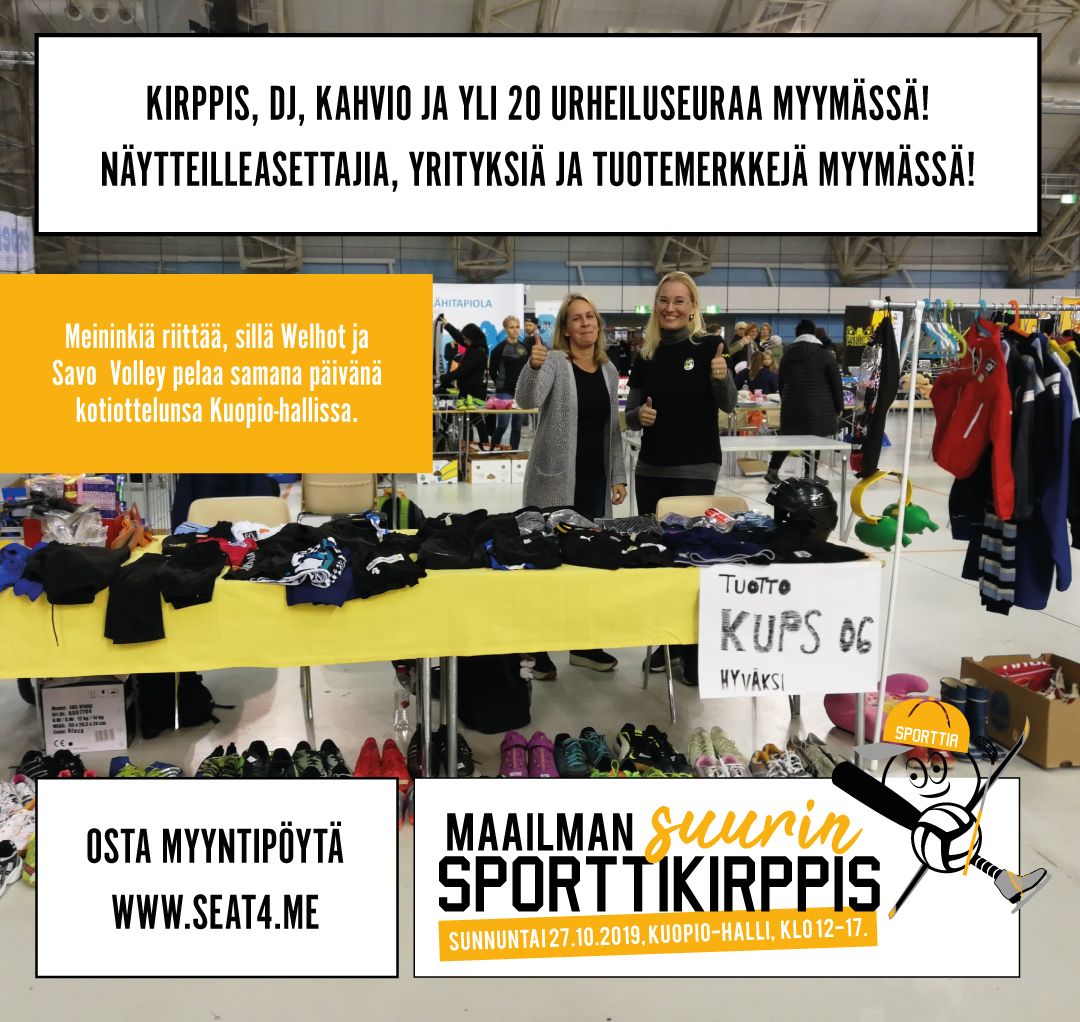 Maailman suurin sporttikirppis Kuopiossa!